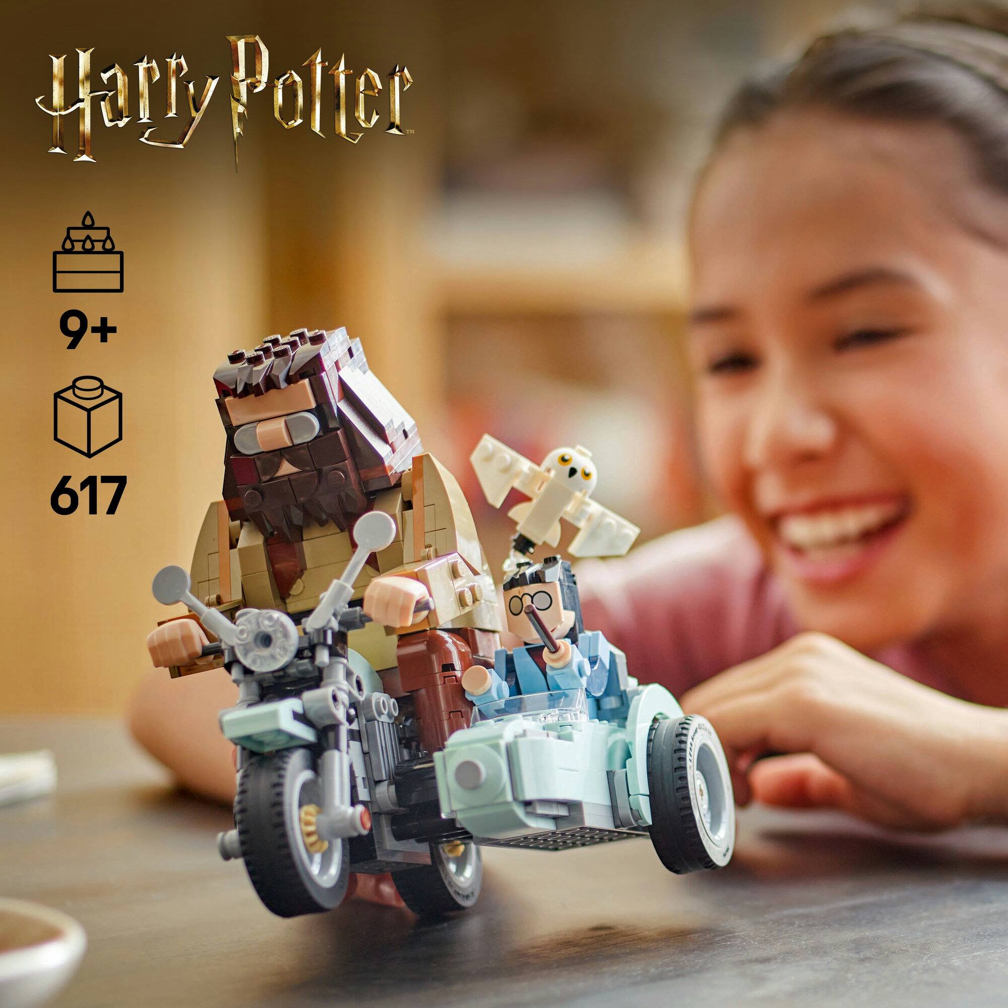 LEGO® Harry Potter™ Hagrid™ & Harry’s Motorcycle Ride, Magical Toy 76443